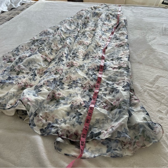 Lulus Effortless Evening Ivory Floral Print Sleeveless Maxi Dress - Picture 10 of 11